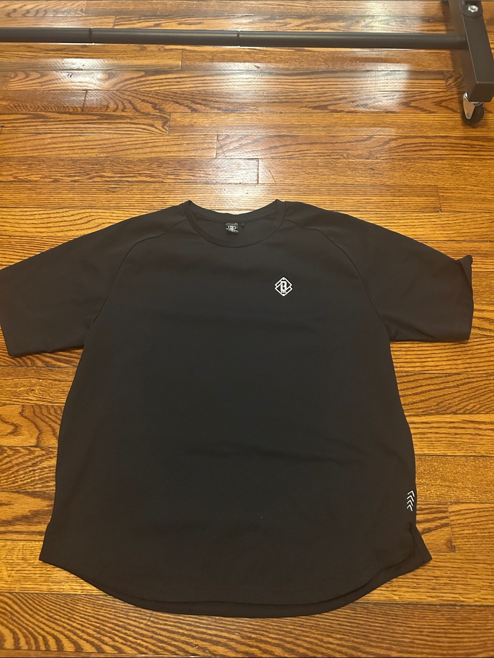 Kids Black Short Sleeve Performance Tee